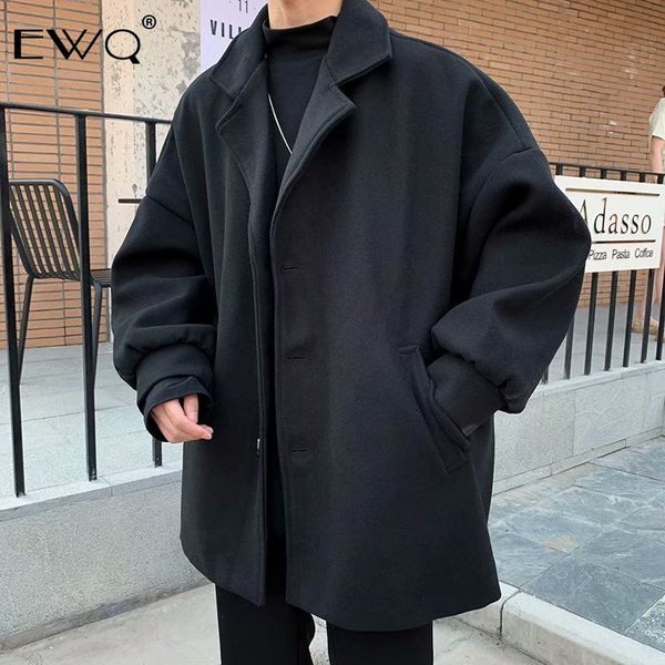 ewq / men's coat 2019 autumn winter new solid color woolen jacket male loose oversize clothing big size all-match jacket 9y285, Black;brown
ewq / men's coat 2019 autumn winter new solid color woolen jacket male loose oversize clothing big size all-match jacket 9y285, Black;brown