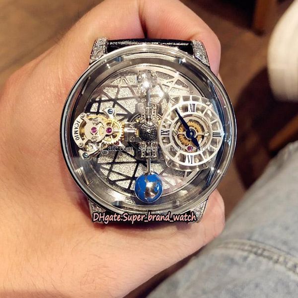 luxury static version epic x chrono cr7 skeleton astronomical tourbillon dial swiss quartz mens watch silvery case leather designer watches, Slivery;brown
luxury static version epic x chrono cr7 skeleton astronomical tourbillon dial swiss quartz mens watch silvery case leather designer watches, Slivery;brown