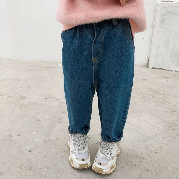 childrens clothing autumn new korean version of mens and womens baby loose jeans children solid color trousers on behalf, Blue
childrens clothing autumn new korean version of mens and womens baby loose jeans children solid color trousers on behalf, Blue