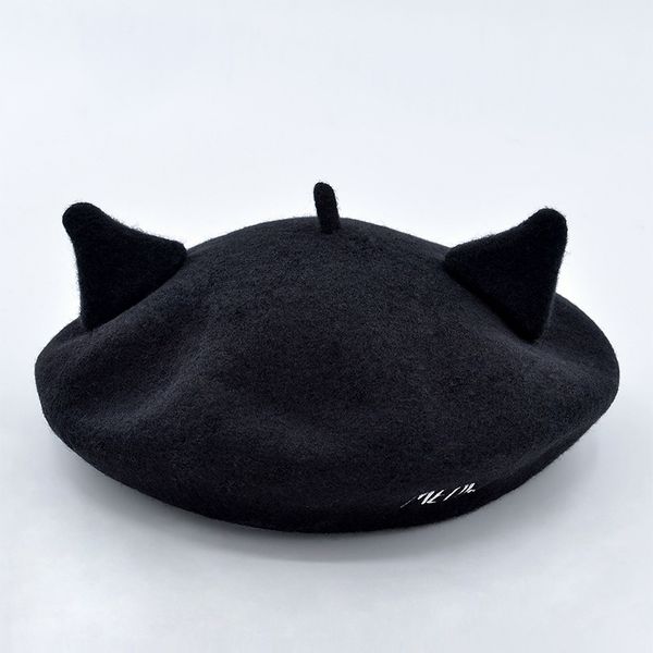 2019 new letter embroidery cat ears wool female cute beret fashion painter hat suitable for sweet girl blm31, Blue;gray
2019 new letter embroidery cat ears wool female cute beret fashion painter hat suitable for sweet girl blm31, Blue;gray