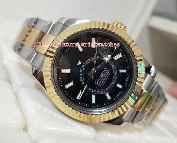fashion wristwatches sky-dweller 326933 42mm 18k rose gold gmt working two tones luminescent asia 2813 movement automatic men watch watches, Slivery;brown
fashion wristwatches sky-dweller 326933 42mm 18k rose gold gmt working two tones luminescent asia 2813 movement automatic men watch watches, Slivery;brown