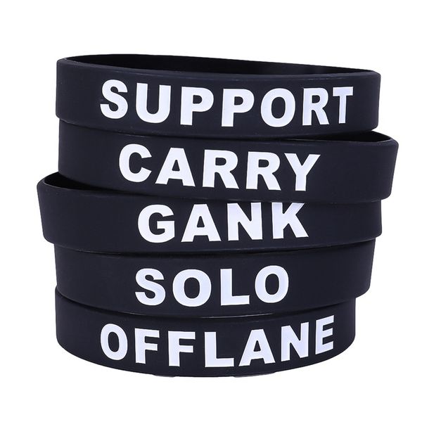 dota 2 silicone rubber bracelets dota2 bracelet carry gank solo support offlane brasle for friend men jewelry male, Golden;silver
dota 2 silicone rubber bracelets dota2 bracelet carry gank solo support offlane brasle for friend men jewelry male, Golden;silver