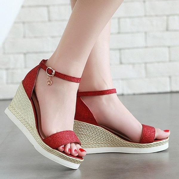 fashion shoes woman sequins casual wedges sandals platform high heel sandals women shoes sandalia feminina zapatos de mujer, Black
fashion shoes woman sequins casual wedges sandals platform high heel sandals women shoes sandalia feminina zapatos de mujer, Black