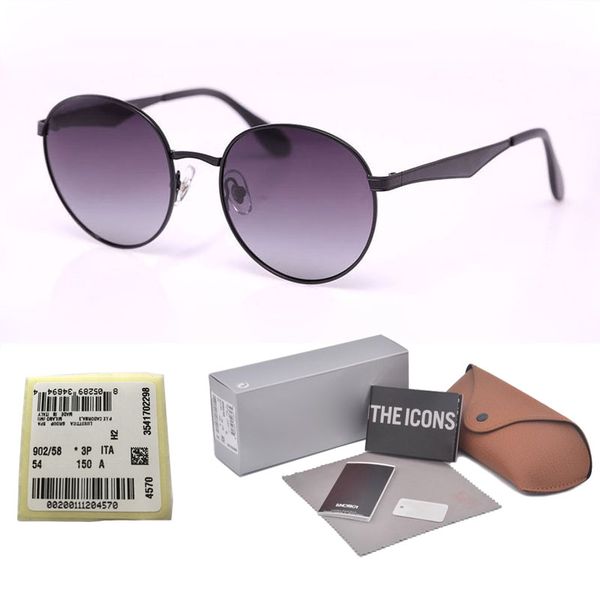 9 colors High Quality Round Polarized Sunglasses Men Women Brand Designer Sun Glasses Metal frame polaroid Lens with Retail box and label
9 colors High Quality Round Polarized Sunglasses Men Women Brand Designer Sun Glasses Metal frame polaroid Lens with Retail box and label
