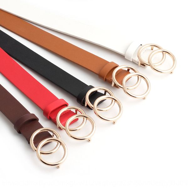 201 9 hundred-match double-ring buckle metal belt simple bare body with decorative dress dress belt female, Black;brown
201 9 hundred-match double-ring buckle metal belt simple bare body with decorative dress dress belt female, Black;brown