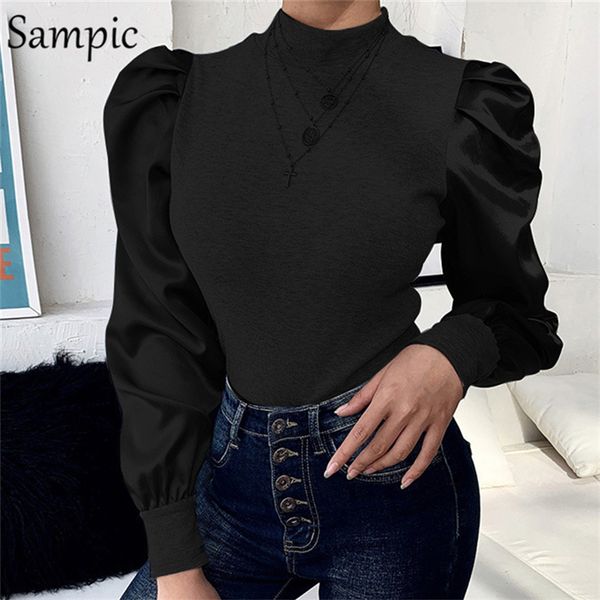 women's sweaters sampic knitwear ruched long puff sleeve streetwear stain female pullover women winter knitted turtleneck thin pink swe, White;black
women's sweaters sampic knitwear ruched long puff sleeve streetwear stain female pullover women winter knitted turtleneck thin pink swe, White;black