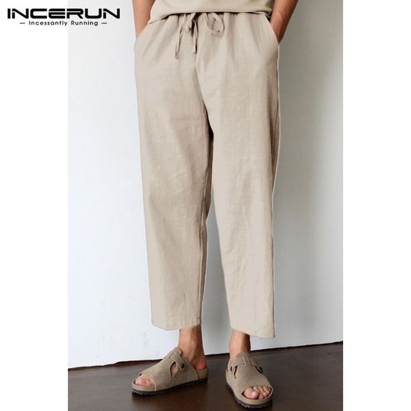 incerun 2019 men's casual pants cotton linen joggers drawstring vintage street workout sweatpants baggy straight trousers men, Black
incerun 2019 men's casual pants cotton linen joggers drawstring vintage street workout sweatpants baggy straight trousers men, Black
