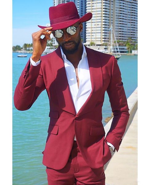 fashion red two pieces mens suits slim fit wedding grooms tuxedos one button formal prom suit jacket and pants, Black;gray
fashion red two pieces mens suits slim fit wedding grooms tuxedos one button formal prom suit jacket and pants, Black;gray