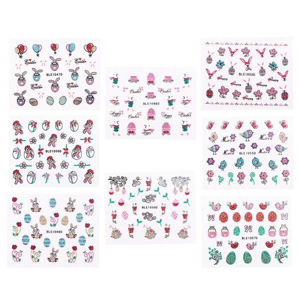 10 pcs 3d nail stickers exquisite glitter cartoon patterned easter nail stickers a987, Black
10 pcs 3d nail stickers exquisite glitter cartoon patterned easter nail stickers a987, Black