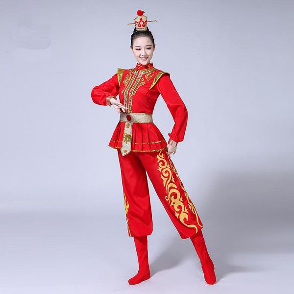red chinese style women drum clothing plus size 3xl 4xl beijing opera performance clothes ancient female soldier costume, Black;red 
red chinese style women drum clothing plus size 3xl 4xl beijing opera performance clothes ancient female soldier costume, Black;red