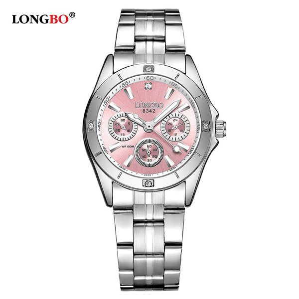 longbo luxury fashion women watches casual stainless steel band women quartz watches leisure waterproof lady watch 8342, Slivery;brown
longbo luxury fashion women watches casual stainless steel band women quartz watches leisure waterproof lady watch 8342, Slivery;brown