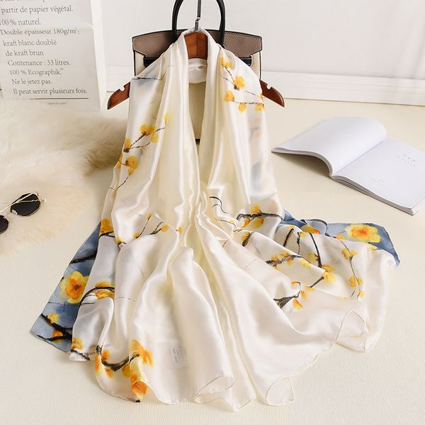 2020 new silk scarf for lady floral print shawls and wraps elegant women scarves foulard beach stole bandana, Blue;gray
2020 new silk scarf for lady floral print shawls and wraps elegant women scarves foulard beach stole bandana, Blue;gray