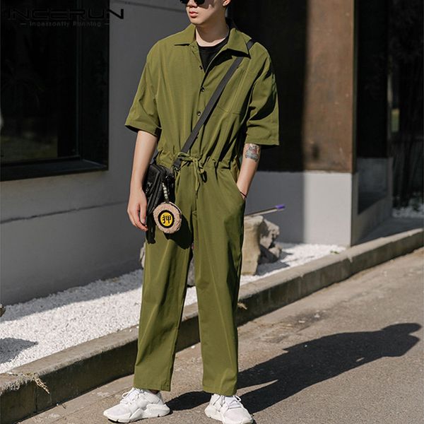 incerun mens cargo overalls jumpsuits half sleeve joggers casual pants solid color button streetwear fashion rompers hombre 2019, Black
incerun mens cargo overalls jumpsuits half sleeve joggers casual pants solid color button streetwear fashion rompers hombre 2019, Black