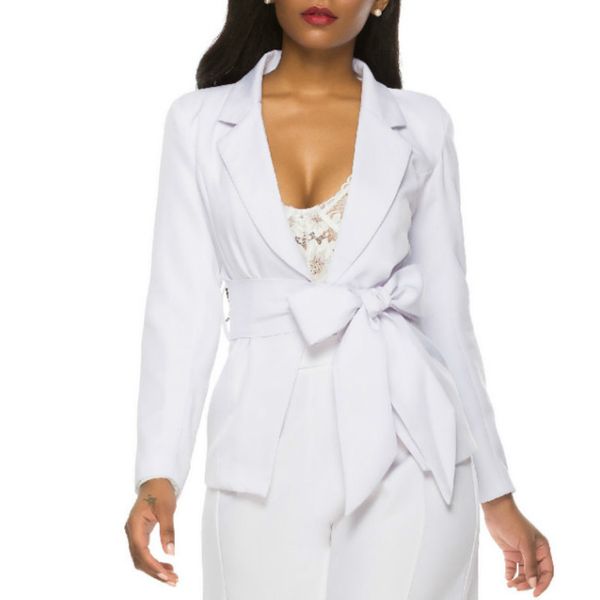 white blazer women with waist belt classy notched long sleeve jackets skinny elegant modest office work wear blazer summer new, White;black
white blazer women with waist belt classy notched long sleeve jackets skinny elegant modest office work wear blazer summer new, White;black