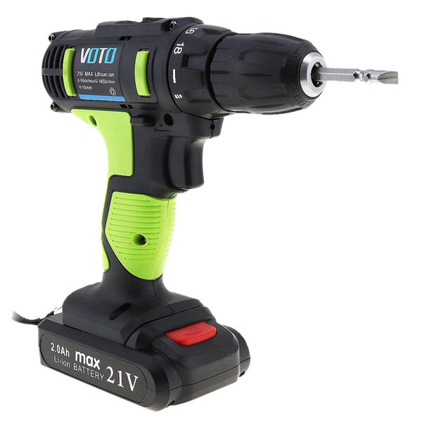 easy-voto ac220v cordless 21v electric screwdriver with 2 lithium batteries and two-speed for handling screws / punching
easy-voto ac220v cordless 21v electric screwdriver with 2 lithium batteries and two-speed for handling screws / punching