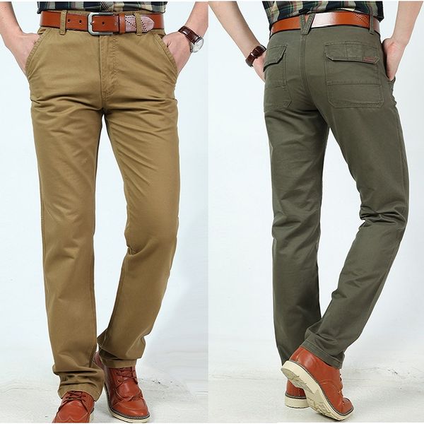 2018 businessmen casual stretch male trousers man long straight pure cotton full length pants black army green khaki plus size
2018 businessmen casual stretch male trousers man long straight pure cotton full length pants black army green khaki plus size