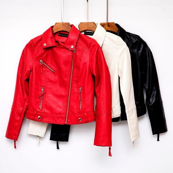 new 2019 women short coat faux leather jackets soft female casual clothes white red black drop ship brand coat
new 2019 women short coat faux leather jackets soft female casual clothes white red black drop ship brand coat