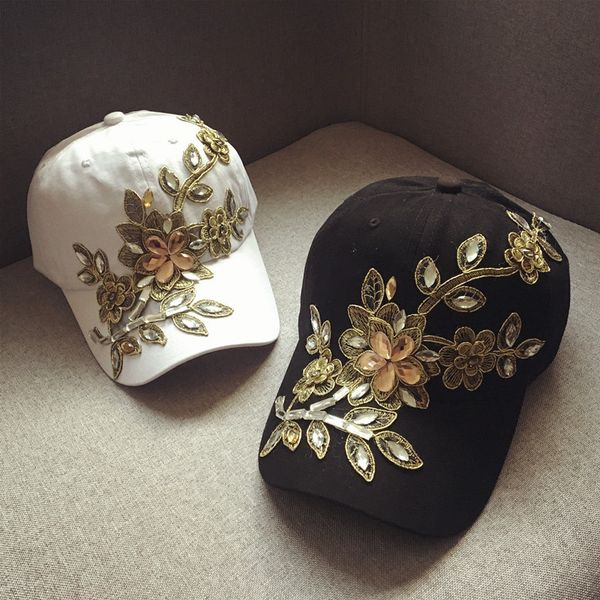 summer ladies baseball cap outdoor sunscreen sports hat autumn and winter rose with diamond tongue visor, Blue;gray
summer ladies baseball cap outdoor sunscreen sports hat autumn and winter rose with diamond tongue visor, Blue;gray
