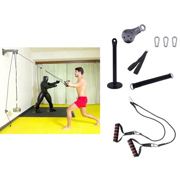 fitness pulley cable machine attachment home lat equipment diy fitting strap 
fitness pulley cable machine attachment home lat equipment diy fitting strap