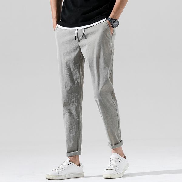 2019 summer new korean version of the tide male college wind comfortable loose sports solid color casual nine pants, Black
2019 summer new korean version of the tide male college wind comfortable loose sports solid color casual nine pants, Black