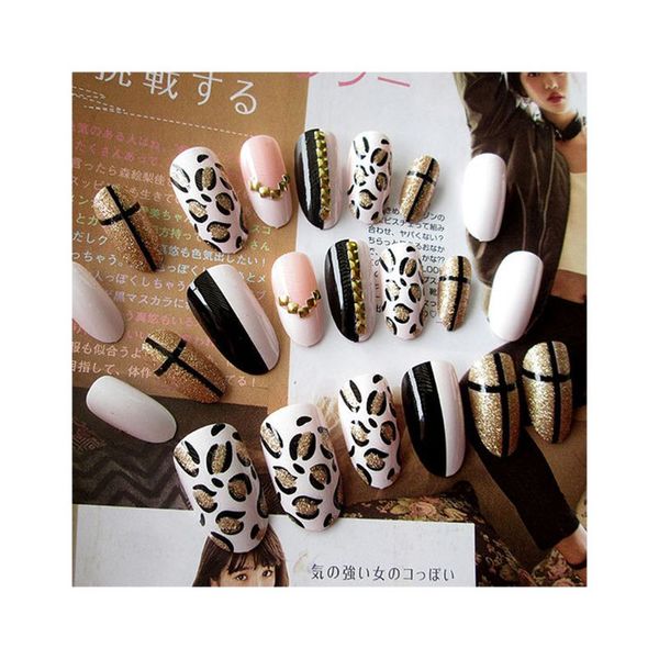 fashion 24pcs/set acrylic fake fingernails trend leopard design false nails simple middle-long size lady full nail tips patch, Red;gold
fashion 24pcs/set acrylic fake fingernails trend leopard design false nails simple middle-long size lady full nail tips patch, Red;gold
