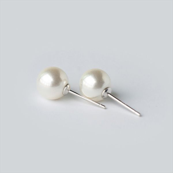 allergy-925 sterling silver white pearl stud earrings for women shell bead korean style elegant earing ladies femme jewelry, Golden;silver
allergy-925 sterling silver white pearl stud earrings for women shell bead korean style elegant earing ladies femme jewelry, Golden;silver