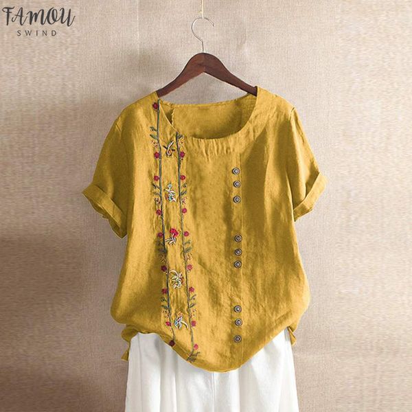 crew neck 2019 plus size floral embroidery tunic summer women casual short sleeve vintage bohemian cotton blouse shirt female blusas, White
crew neck 2019 plus size floral embroidery tunic summer women casual short sleeve vintage bohemian cotton blouse shirt female blusas, White