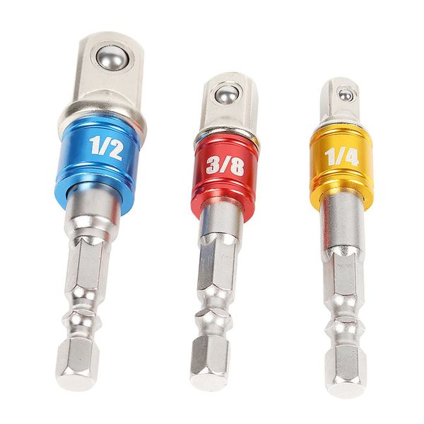 3pcs 1/4 3/8 1/2 drill socket adapter chrome vanadium steel extension drill bits driver electrical drilling head w/ hex shank
3pcs 1/4 3/8 1/2 drill socket adapter chrome vanadium steel extension drill bits driver electrical drilling head w/ hex shank