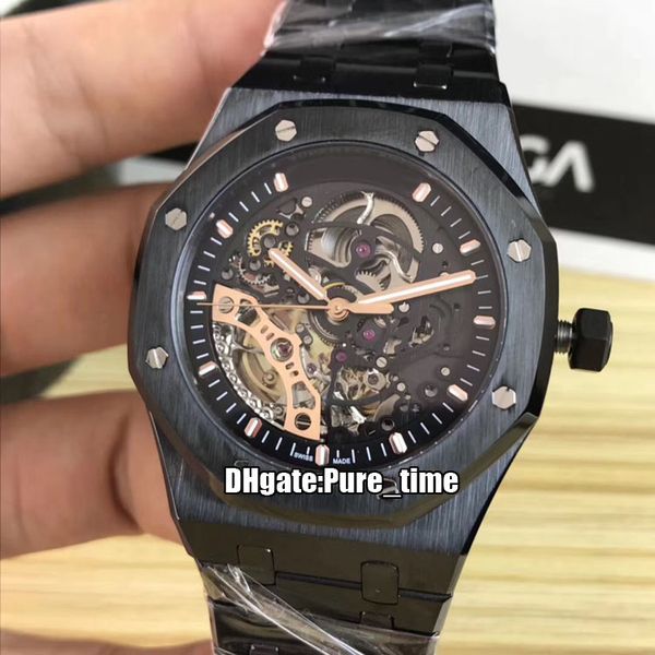 new royal 41mm 15407or.oo tourbillon skeleton dial automatic mens watch pvd black ss steel bracelet sapphire sport gents watches pure_time, Slivery;brown
new royal 41mm 15407or.oo tourbillon skeleton dial automatic mens watch pvd black ss steel bracelet sapphire sport gents watches pure_time, Slivery;brown