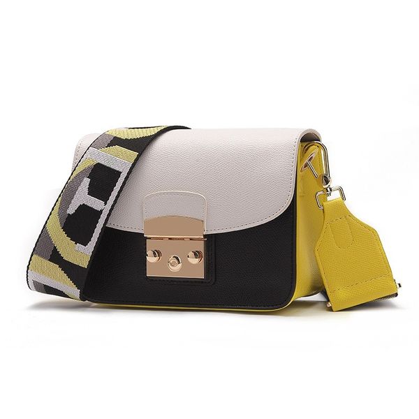 women's bag 2020 spring and summer new style bag versitile fashion shoulder contrast color lock square sling
women's bag 2020 spring and summer new style bag versitile fashion shoulder contrast color lock square sling