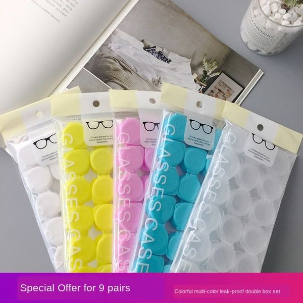 6phrg button invisible multi-pair myopia contact simple portable contact transparent case glasses case myopia glasses box storage nursing b, Blue
6phrg button invisible multi-pair myopia contact simple portable contact transparent case glasses case myopia glasses box storage nursing b, Blue