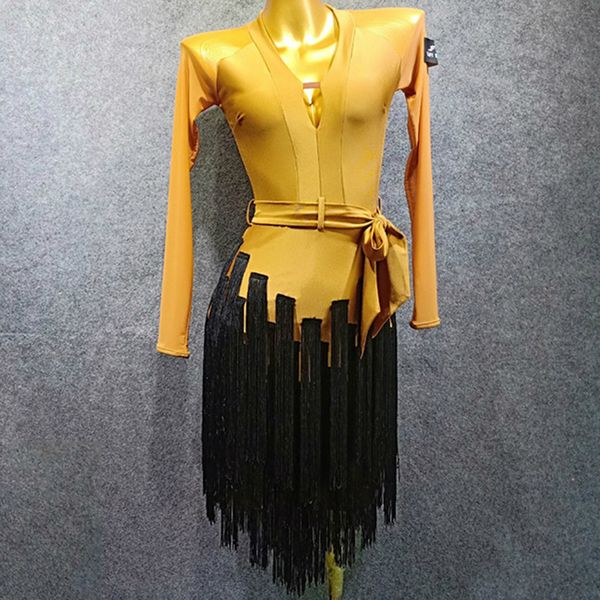 latin dance clothes women 2019 new suit fringed dress dance practice clothes latin skirt tango dress wear woman, Black;red
latin dance clothes women 2019 new suit fringed dress dance practice clothes latin skirt tango dress wear woman, Black;red
