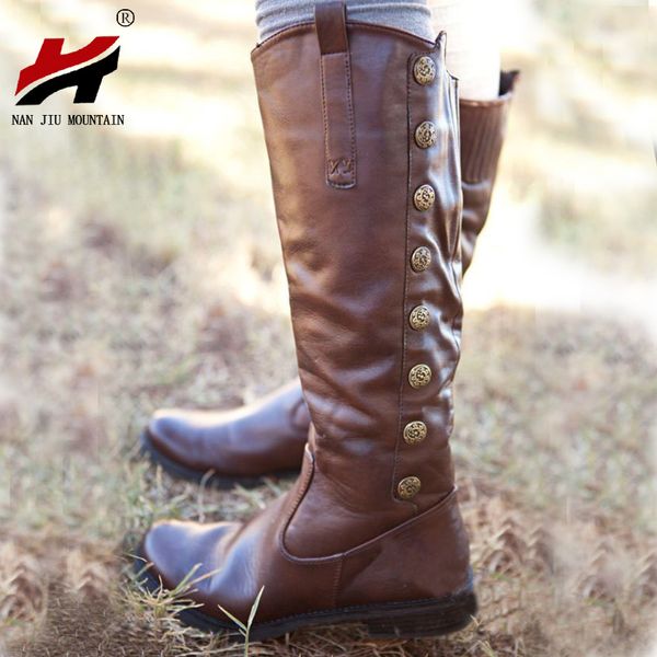 nan jiu mountain 2020 autumn and winter women's boots medium boots metal decoration low heel pu long tube non-slip women's shoes, Black
nan jiu mountain 2020 autumn and winter women's boots medium boots metal decoration low heel pu long tube non-slip women's shoes, Black