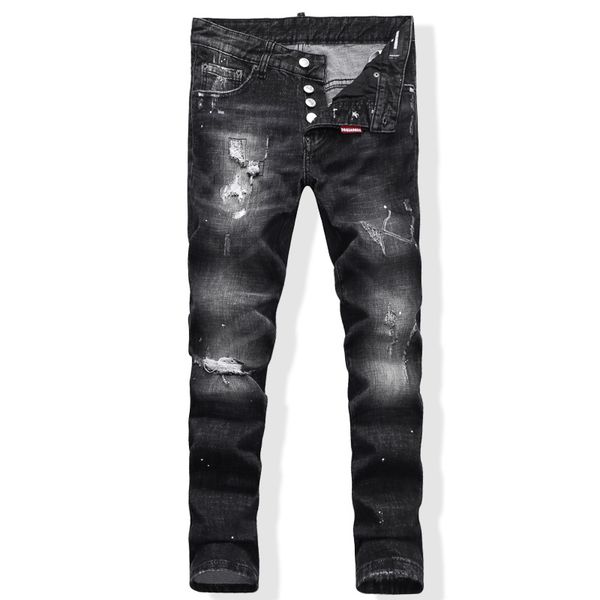 new men's hip hop tattered jeans 2020 holes skinny moto jeans black striped stitched buttons decorated black denim trousers, Blue
new men's hip hop tattered jeans 2020 holes skinny moto jeans black striped stitched buttons decorated black denim trousers, Blue