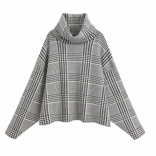 women turtleneck pullovers streets 2020 fashion ladies batwing sleeve geometric lines gray blouse chic girls keep wearm, White;black
women turtleneck pullovers streets 2020 fashion ladies batwing sleeve geometric lines gray blouse chic girls keep wearm, White;black