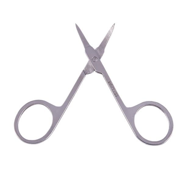 woman slanted tip stainless steel eyebrow scissors trimmer cosmetic tool silver tone
woman slanted tip stainless steel eyebrow scissors trimmer cosmetic tool silver tone
