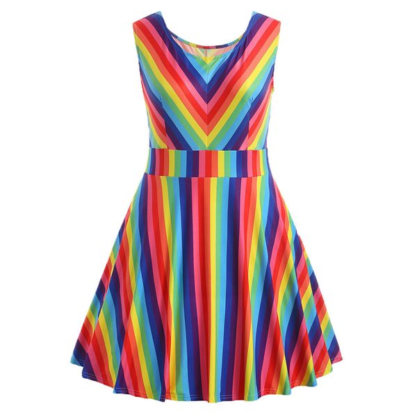 радуга printed плюс размер платья для женщин без рукавов a-line vintage sundress дамы o-образным вырезом вечернее платье партии vestidos # l, Black;gray
радуга printed плюс размер платья для женщин без рукавов a-line vintage sundress дамы o-образным вырезом вечернее платье партии vestidos # l, Black;gray