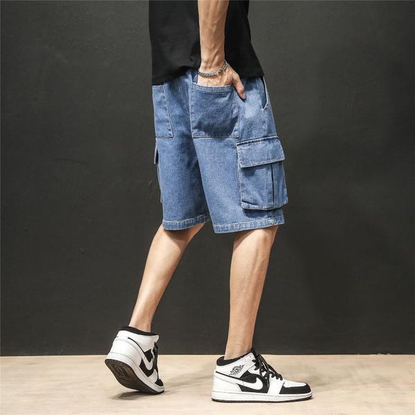 men's new summer bermuda biker jeans short fashion streetwear men hip hop loose drawstring casual blue denim beach shorts cotton, White;black
men's new summer bermuda biker jeans short fashion streetwear men hip hop loose drawstring casual blue denim beach shorts cotton, White;black