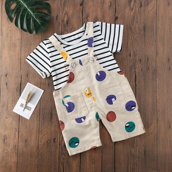 goocheer toddler baby boy kid summer clothes short sleeve striped t-shirt+dots bib shorts pants outfit 2pcs set 6m-3t, White
goocheer toddler baby boy kid summer clothes short sleeve striped t-shirt+dots bib shorts pants outfit 2pcs set 6m-3t, White