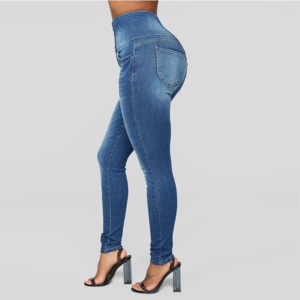women pencil pants slim jeans pants office lady denim long casual high waist plus size capris zipper trousers pocket pantalones, Blue
women pencil pants slim jeans pants office lady denim long casual high waist plus size capris zipper trousers pocket pantalones, Blue