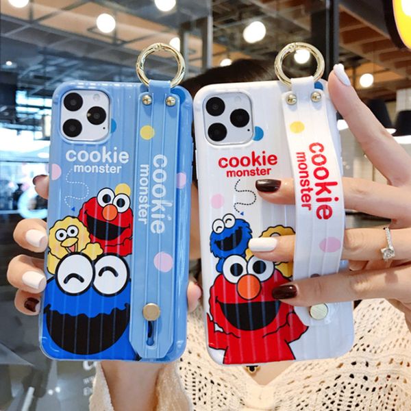 luxury designer catroon wristband case for iphone 11 pro soft tpu sesame street phone holder cover for iphone 7 8 plus x xr xs max funda
luxury designer catroon wristband case for iphone 11 pro soft tpu sesame street phone holder cover for iphone 7 8 plus x xr xs max funda
