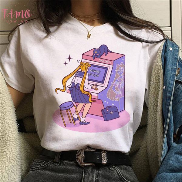 sailor moon funny cartoon t shirt women harajuku ullzang anime t shirt 90s korean style tshirt graphic aesthetic tees female, White
sailor moon funny cartoon t shirt women harajuku ullzang anime t shirt 90s korean style tshirt graphic aesthetic tees female, White