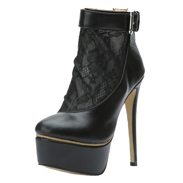 ashiofu 2019 women's super heel dress shoes platform round-toe shoes fashion party prom large size casual shoes n055, Black 
ashiofu 2019 women's super heel dress shoes platform round-toe shoes fashion party prom large size casual shoes n055, Black
