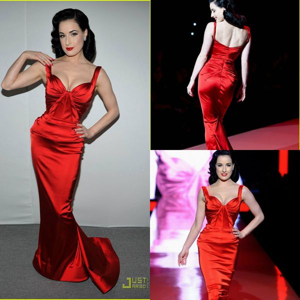 red evening dresses plunging neck satin ruffles sweep train mermaid prom dress party wear plus size formal occasion gowns, Black;red
red evening dresses plunging neck satin ruffles sweep train mermaid prom dress party wear plus size formal occasion gowns, Black;red