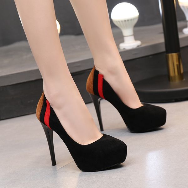 fashion women shoes heels 11.5cm high heels 3cm platform shallow mouth pumps ladies shoes stiletto chaussure femme talon, Black
fashion women shoes heels 11.5cm high heels 3cm platform shallow mouth pumps ladies shoes stiletto chaussure femme talon, Black