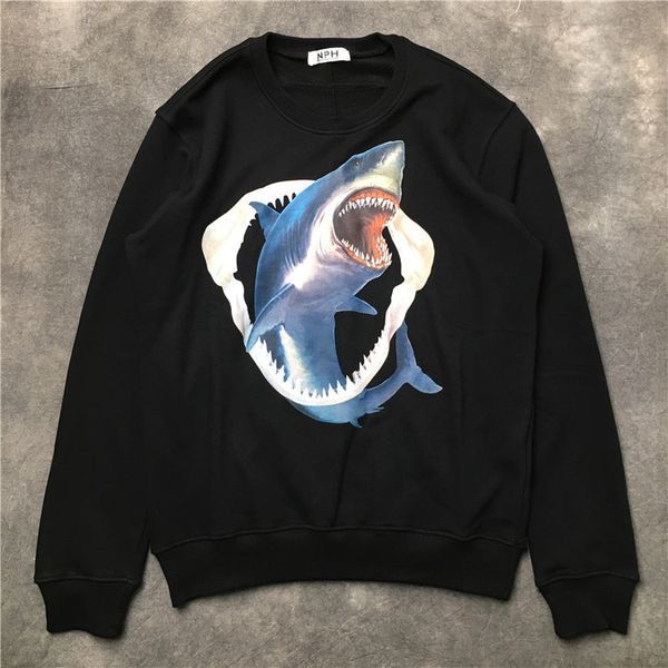 20ss mens sweatshirts autumn shark teeth print o-neck long sleeve real newswhite black
20ss mens sweatshirts autumn shark teeth print o-neck long sleeve real newswhite black