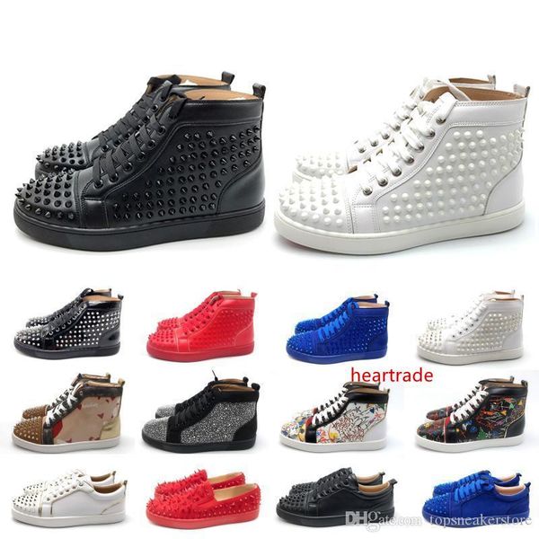 luxury 2019 studded spikes men women designer casual shoes fashion insider sneakers black red white leather high boots dancego
luxury 2019 studded spikes men women designer casual shoes fashion insider sneakers black red white leather high boots dancego