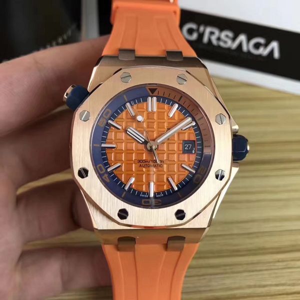 2019 luxury watch rose gold stainless steel case with color rubber watchband automatic mechanical 15710st men wens watch watches, Slivery;brown
2019 luxury watch rose gold stainless steel case with color rubber watchband automatic mechanical 15710st men wens watch watches, Slivery;brown