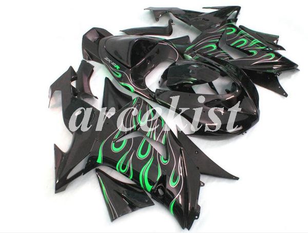 new abs motorcycle full fairings kits fit for kawasaki ninja zx-10r 2006 2007 06 07 body set custom black green flame
new abs motorcycle full fairings kits fit for kawasaki ninja zx-10r 2006 2007 06 07 body set custom black green flame