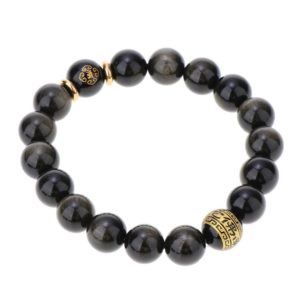 obsidian bracelet mantra bead benmingnian buddha bracelet attract good luck for men women, Golden;silver
obsidian bracelet mantra bead benmingnian buddha bracelet attract good luck for men women, Golden;silver